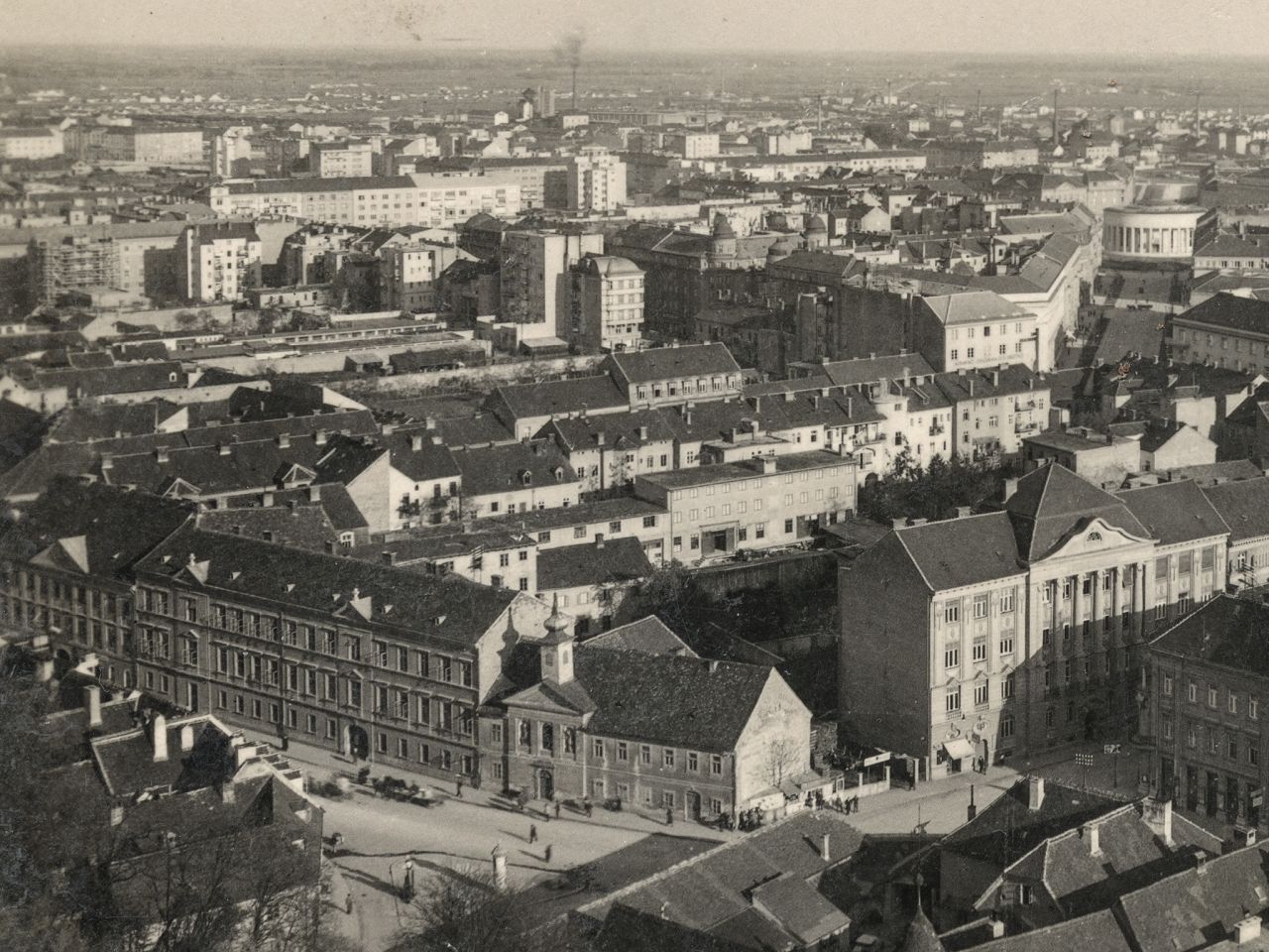 Panorama jugoistočnog dijela Zagreba, oko 1940. godine